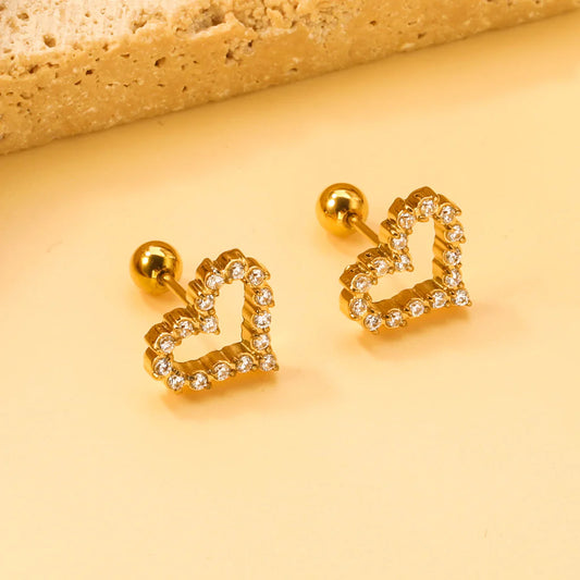 Aretes de corazón Ivanny