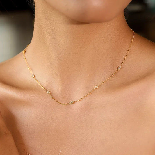 Kassy golden necklace💧