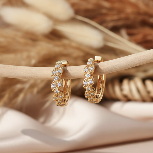 Kaelis golden hoops