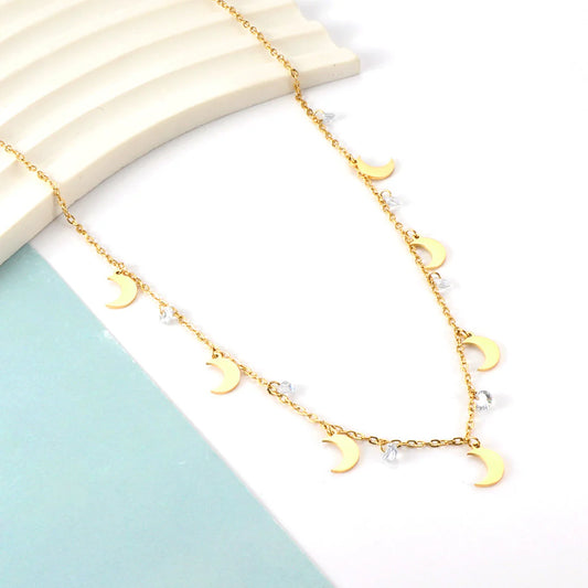 Kaelis seven moons golden necklace