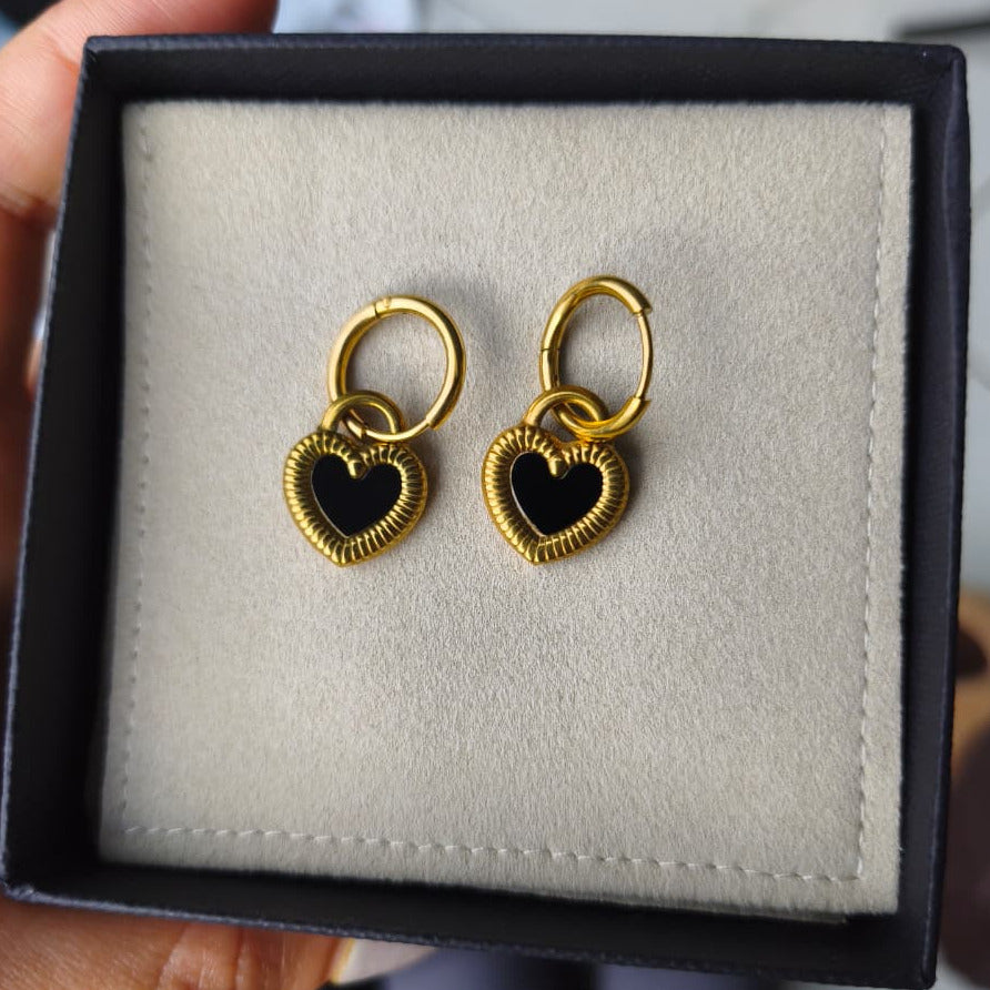 Aretes de Corazón Reversibles