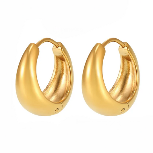 Argollas Doradas Essential 17mm