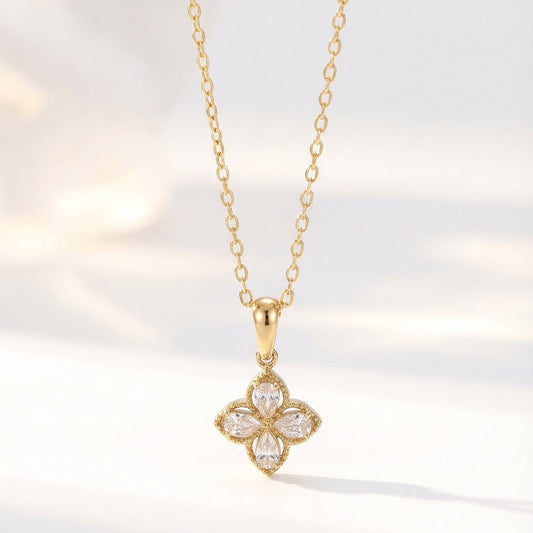 Set de Trébol en Blanco Inaya