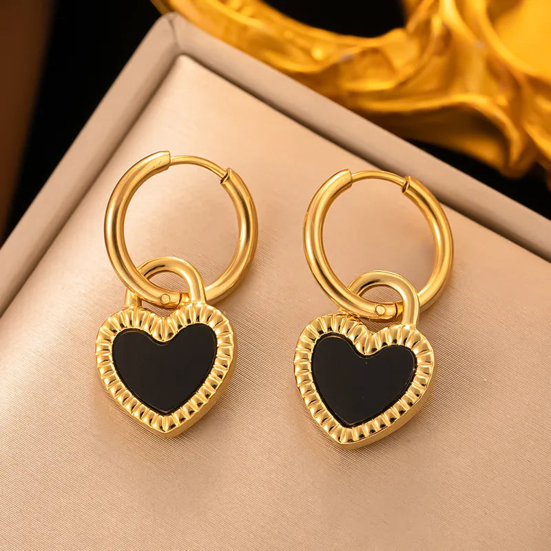 Aretes de Corazón Reversibles