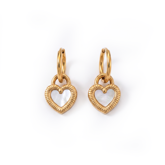Aretes de Corazón Reversibles