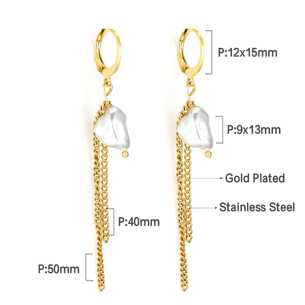 Sylara pearl earrings💧