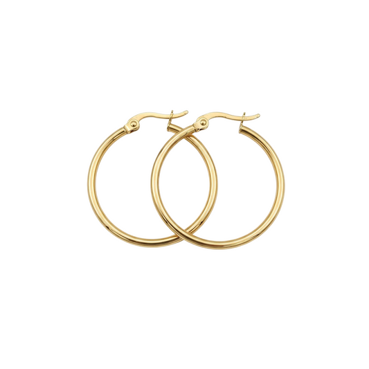 Argollas Básicas 30mm Dorado