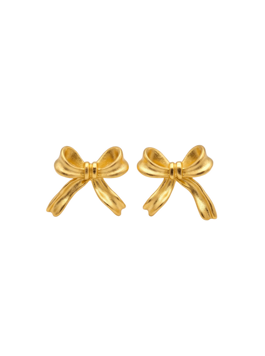 Aretes Mini Bows Plata 925