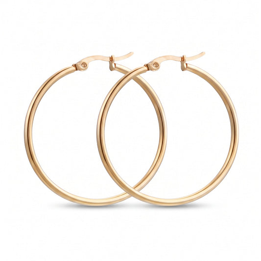 Argollas Básicas 60mm Dorado