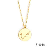 Zodiac sign necklace💧
