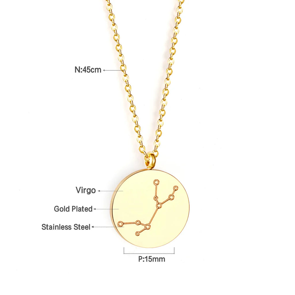 Zodiac sign necklace💧