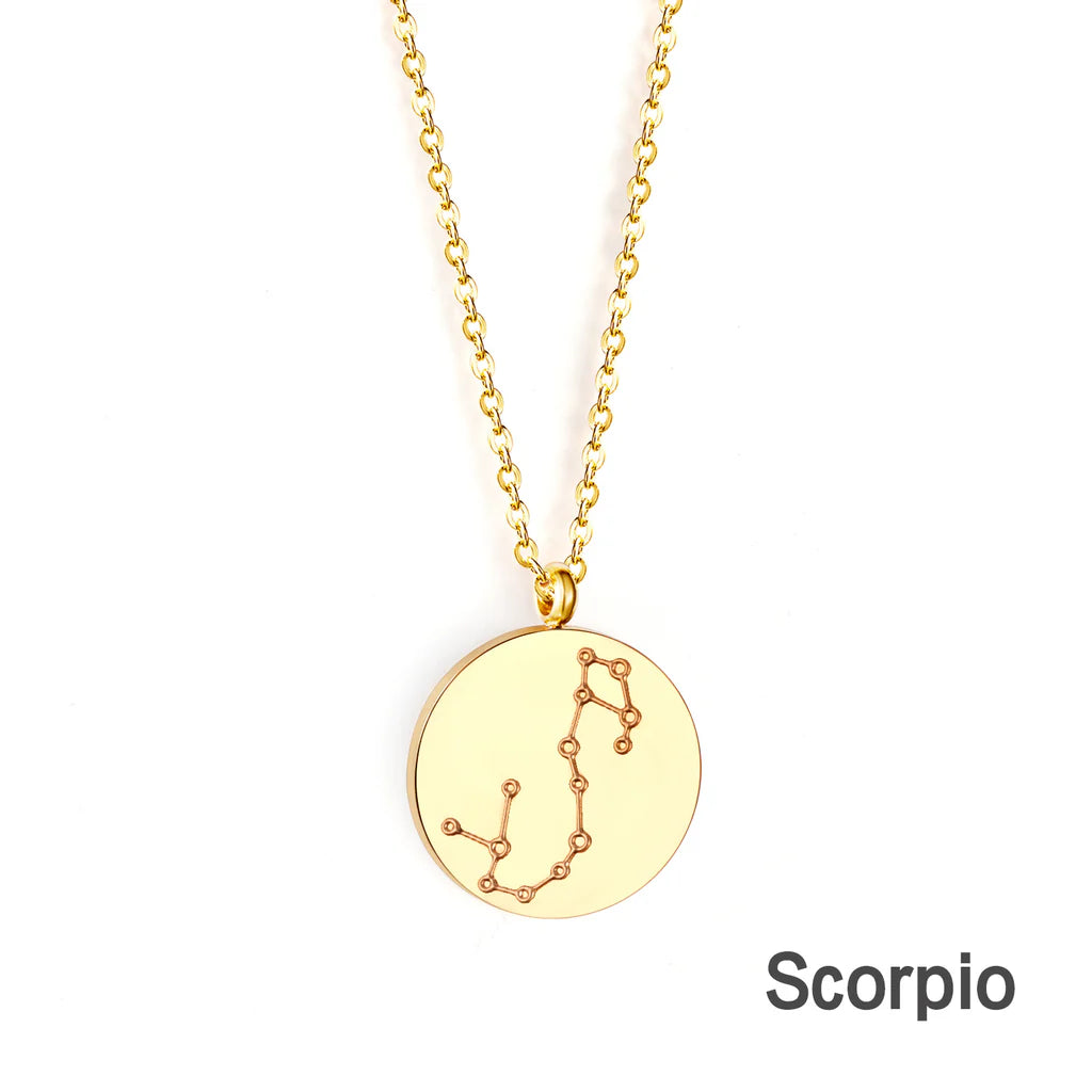 Zodiac sign necklace💧