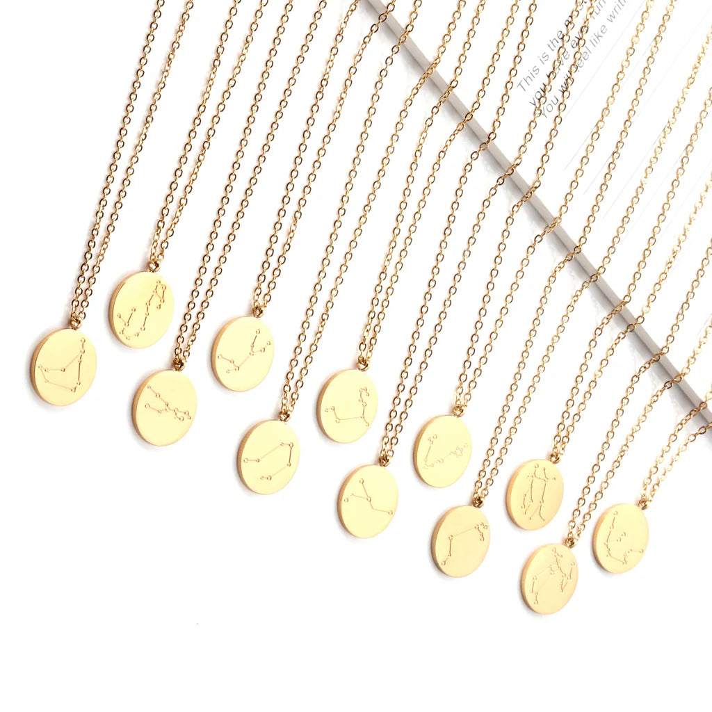 Zodiac sign necklace💧