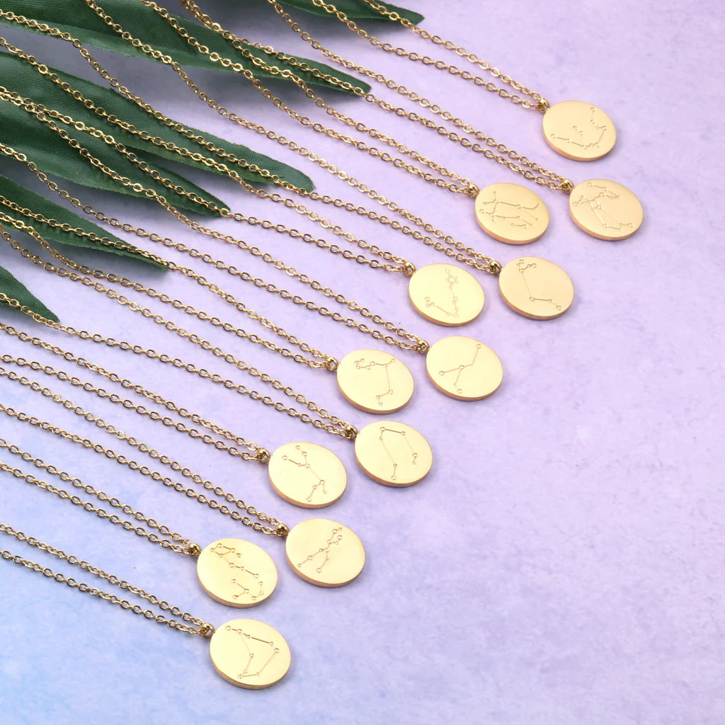 Zodiac sign necklace💧