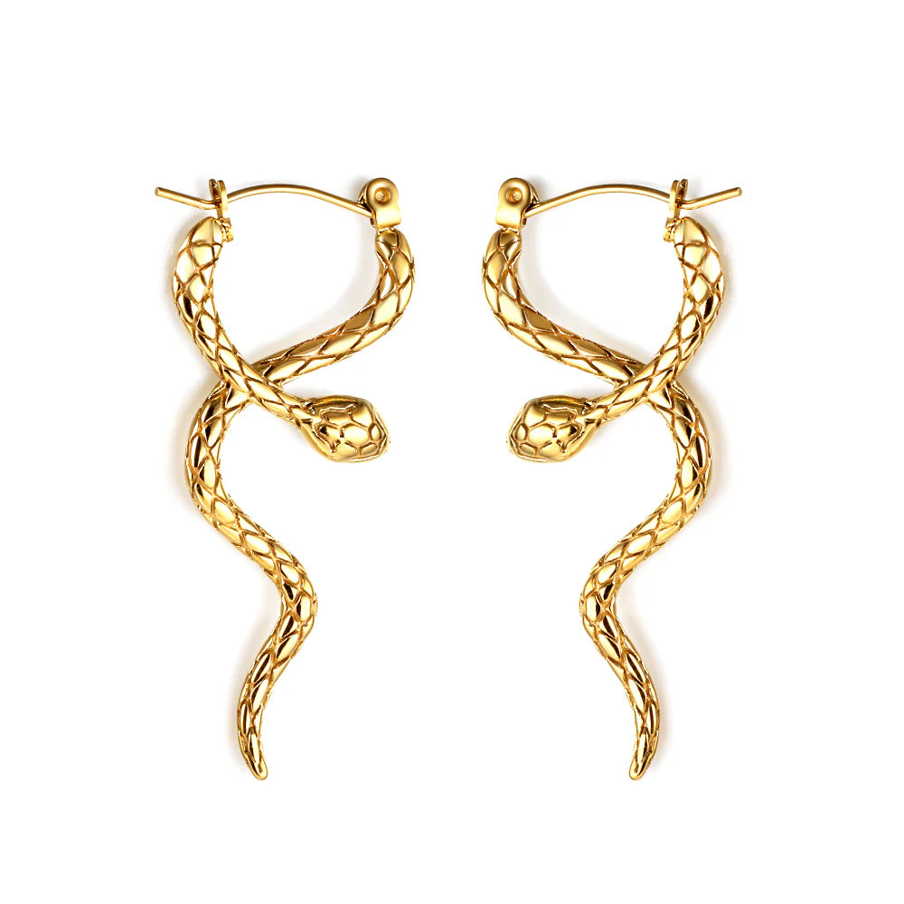 Medusa snake earrings