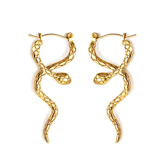 Medusa snake earrings 💧
