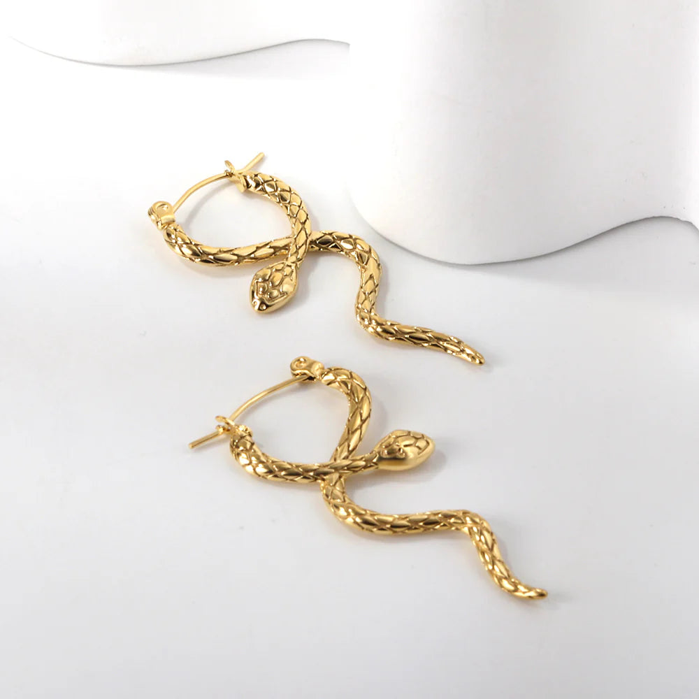 Medusa snake earrings