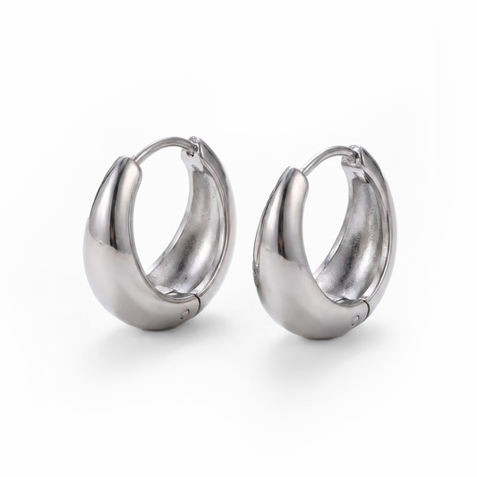 Argollas en Plateado Essential 17mm
