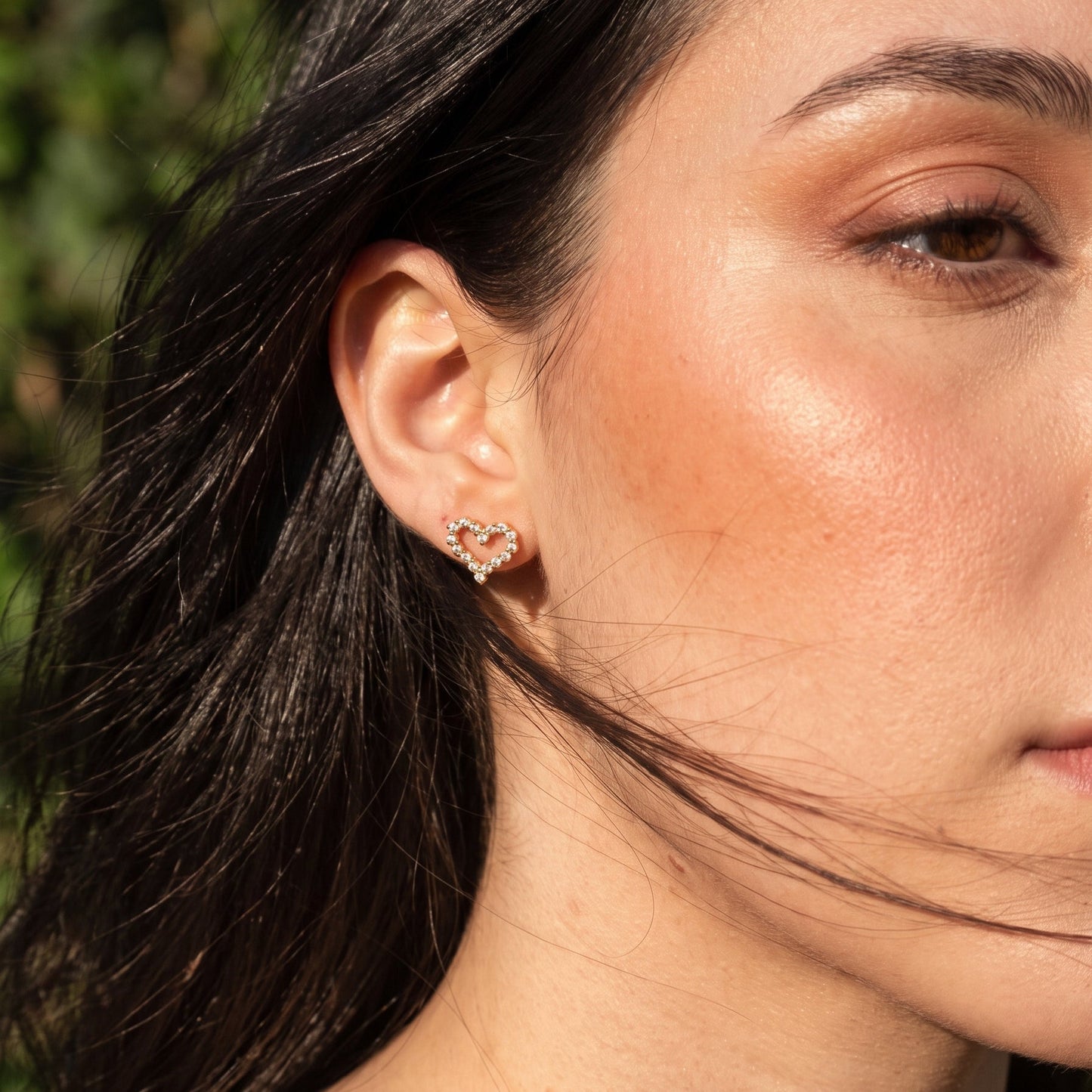 Aretes de corazón Ivanny
