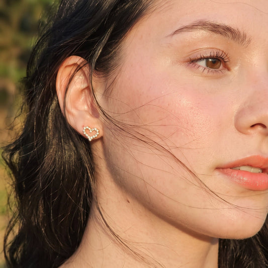Aretes de corazón Ivanny