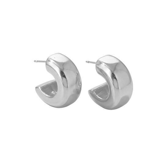 Argollas Chunky Silver Muse