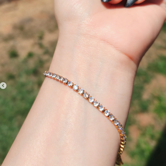 Camellia tennis bracelet