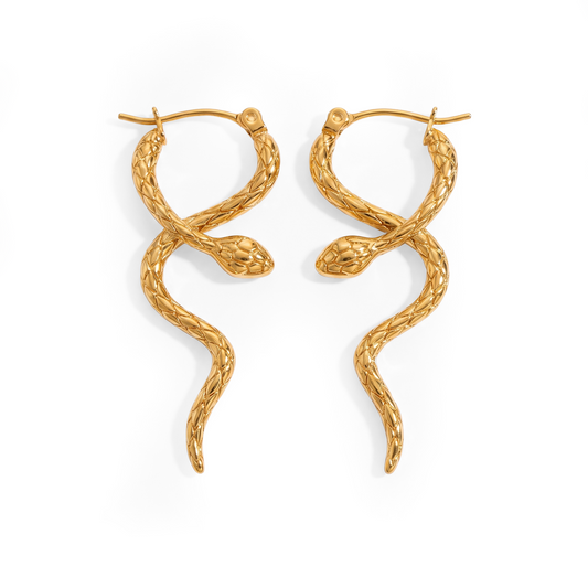 Medusa snake earrings 💧