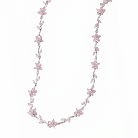 Collar Silver Sakura
