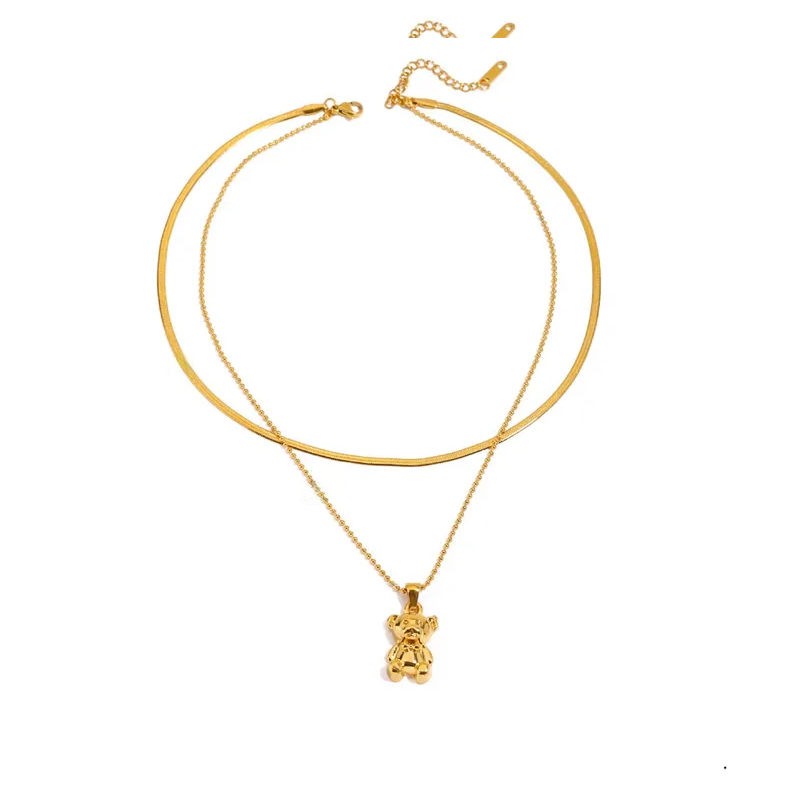 Teddy bear necklace💧