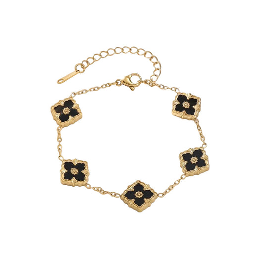 Pulsera Trébol Negro 💧