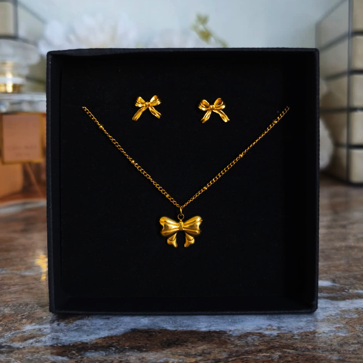 Aretes Mini Bows Plata 925