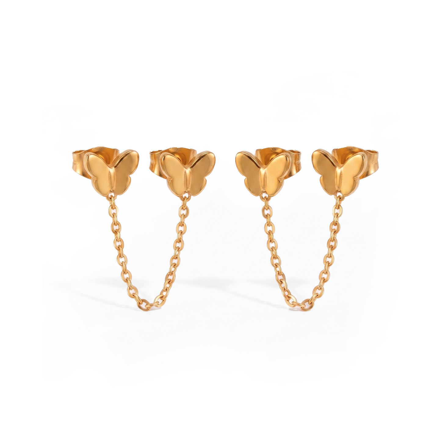 Arystena buterfly chain earrings
