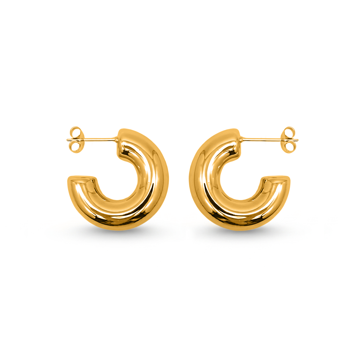 Argollas Chuncky Cece Hoops Dorado