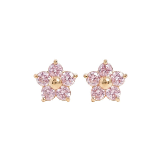 Aretes Pink Flowers