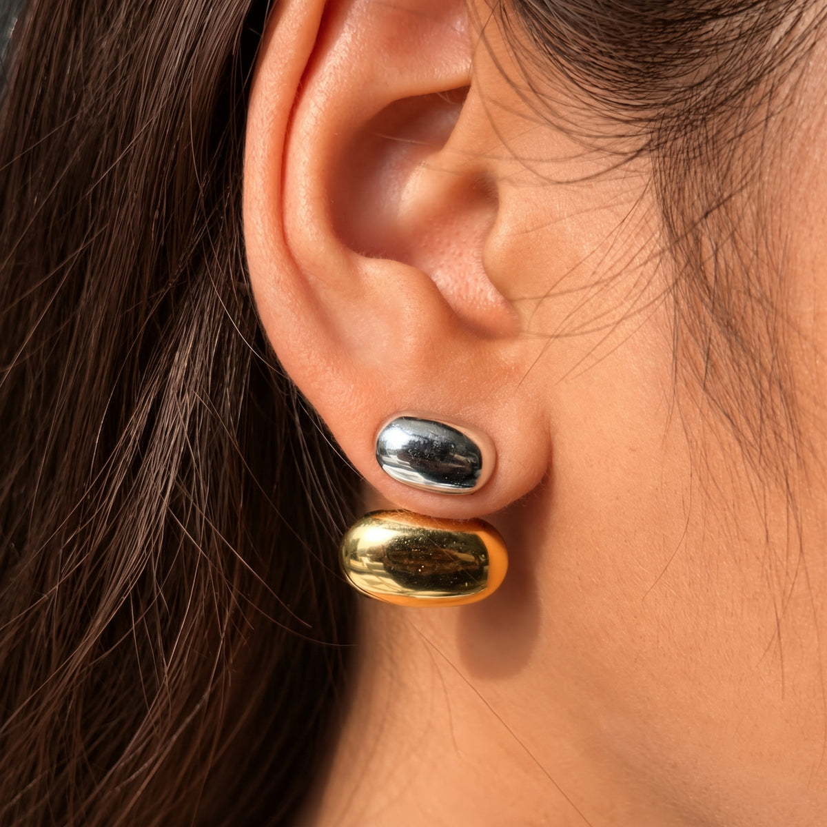 Aretes Magic dobles dorados