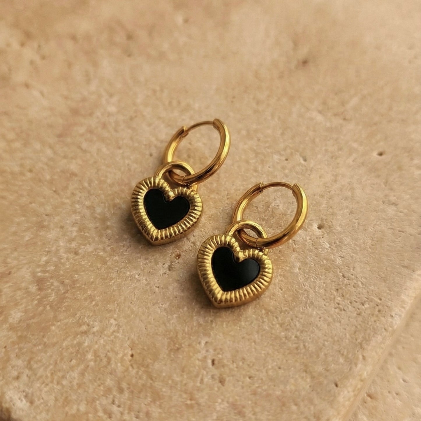 Aretes de Corazón Reversibles