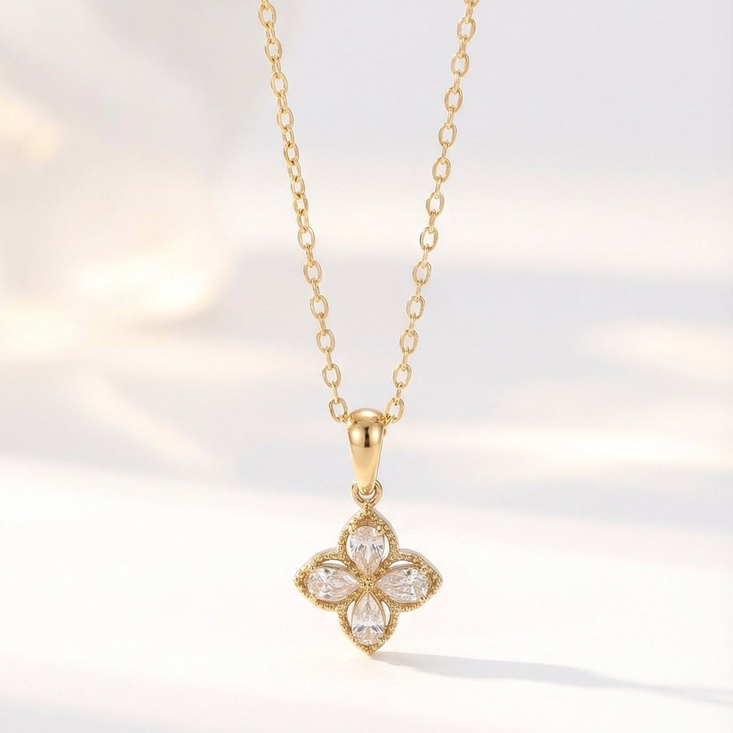 Set de Trébol en Blanco Inaya