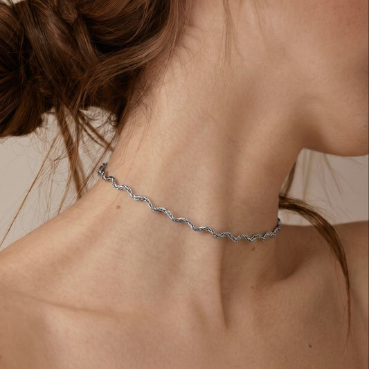 Chocker Aisha Plateado