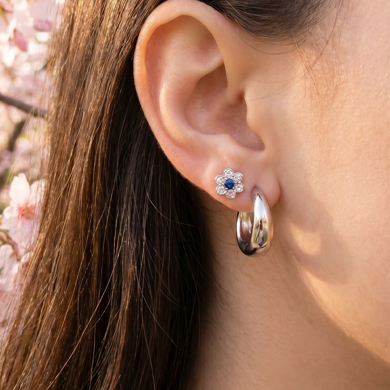 Argollas en Plateado Essential 17mm