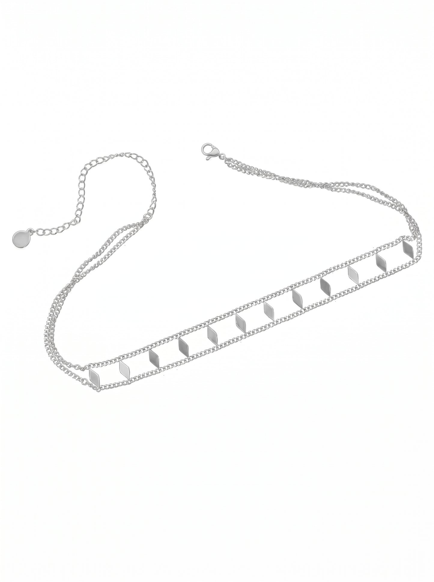 Anara chocker Plateado