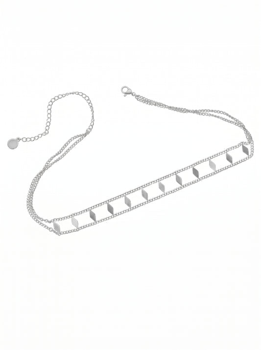 Anara chocker Plateado